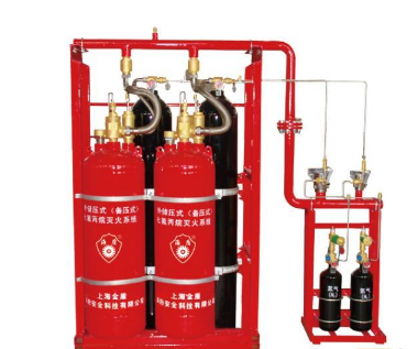 管网式七氟丙烷灭火系统（外贮压）-灭火流程